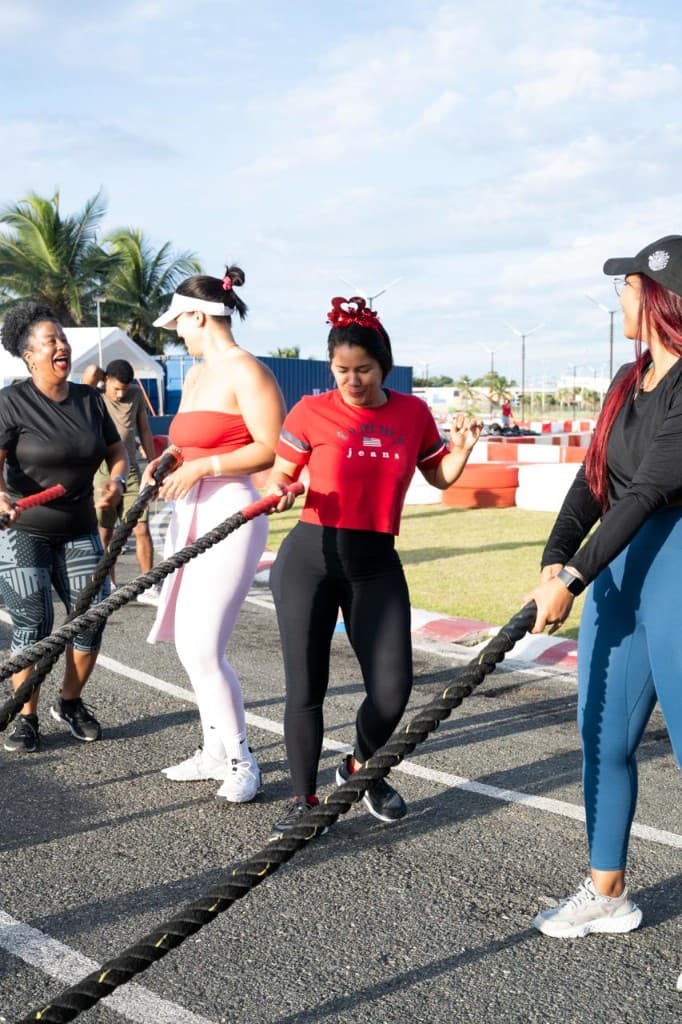 Sesión de estiramiento al aire libre con GreeFit